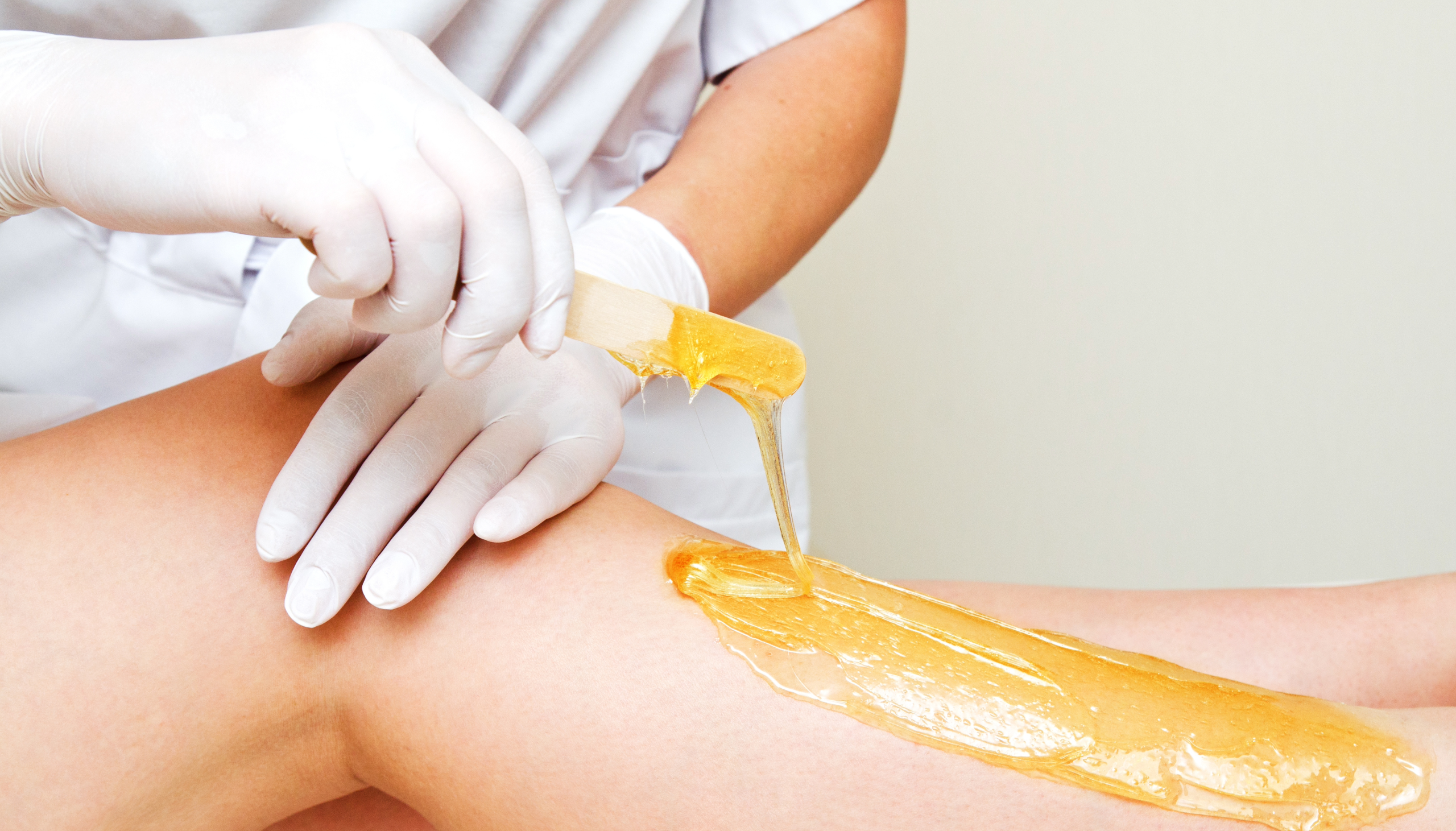 Leg waxing